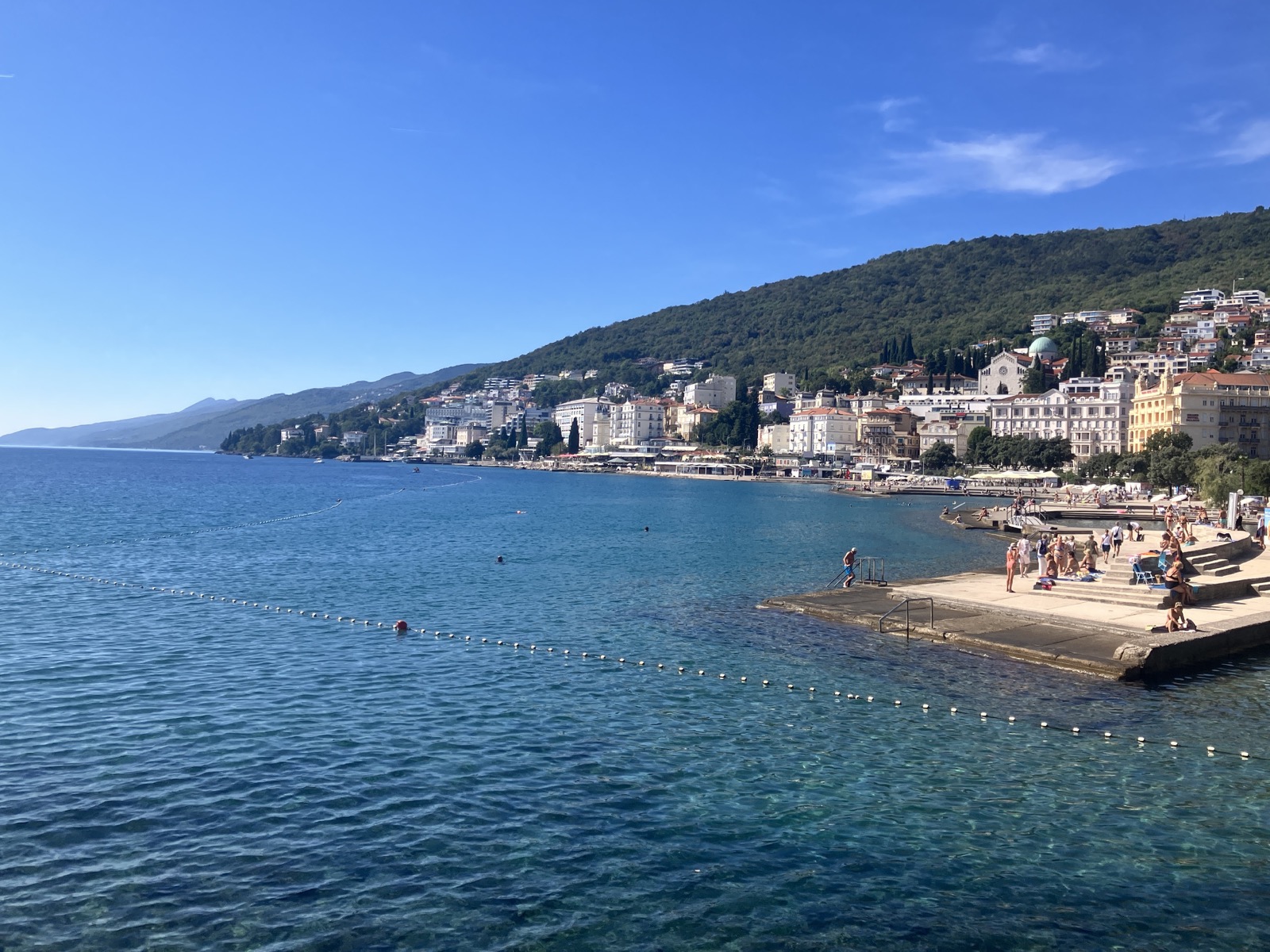 The Croatian coast on our rest day